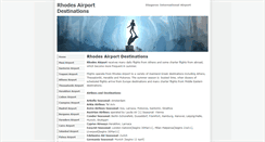 Desktop Screenshot of destinations.rhodes-airport.info